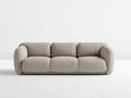 3 Sitzer Sofas mit Cordbezug 230 x 98 x 78 cm - Beige - bodennahes modernes Lounge-Design für Wohnzimmer